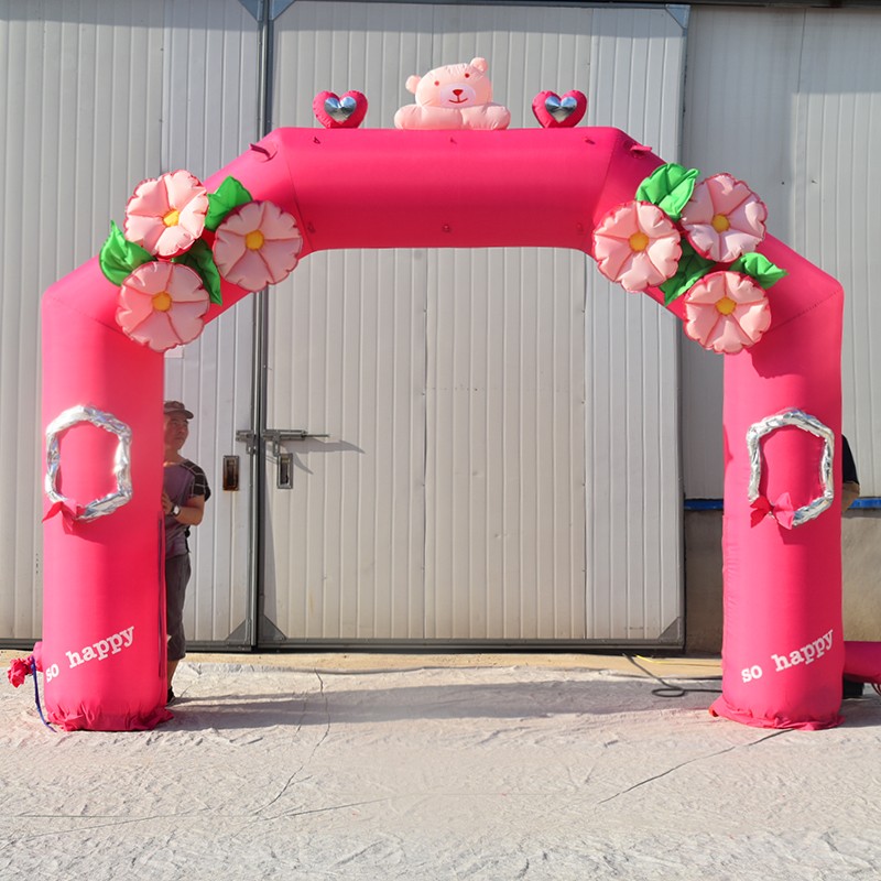 平凉粉色婚礼拱门